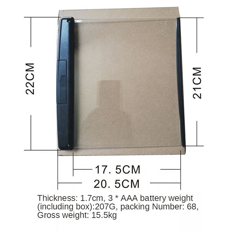AHA Portable Ultra-Thin Flat Panel Reading Light - Rechargeable Flexible White Neck Folding Book Lig
